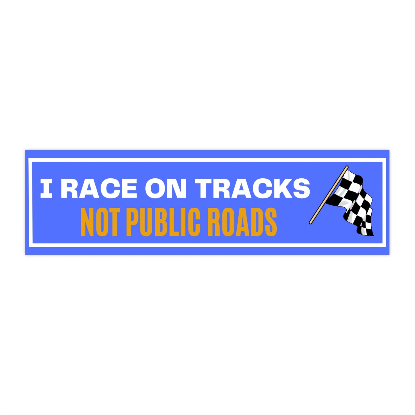 Track Racer - Flag Blu/Wht