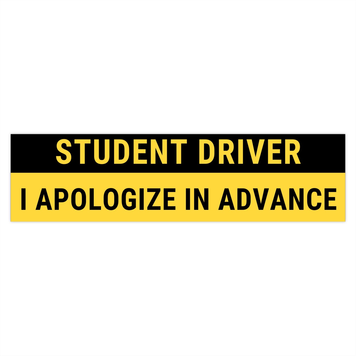 Student Driver Black Top