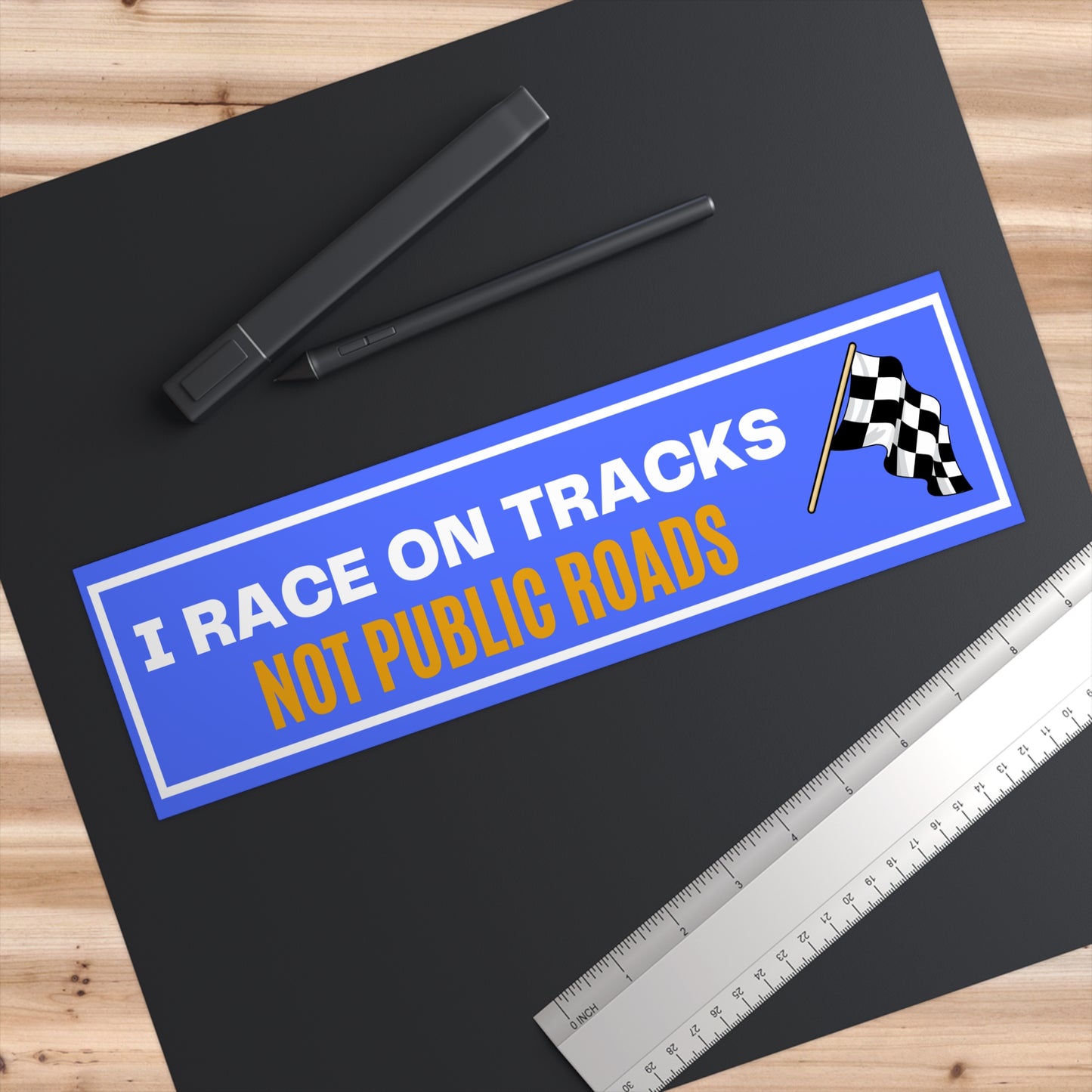 Track Racer - Flag Blu/Wht