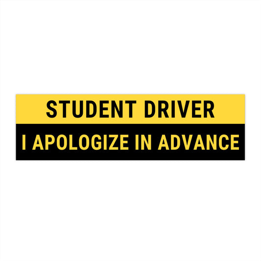 Student Driver Yellow Top