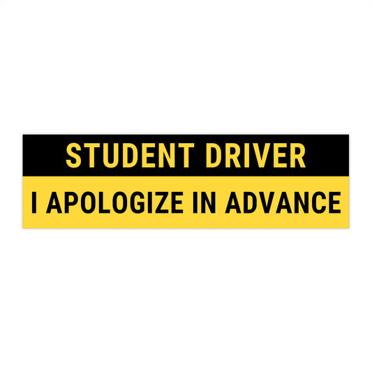 Student Driver Black Top